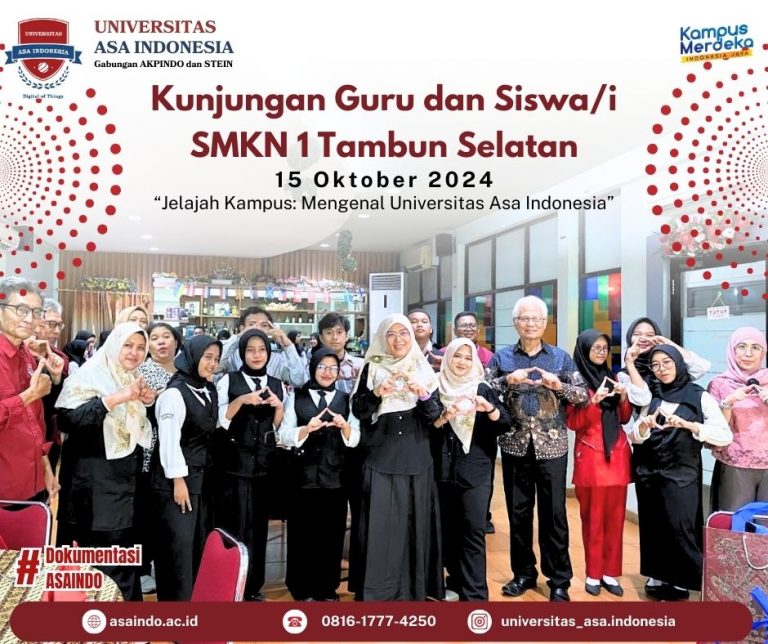 Penyambutan Guru dan Siswa/i SMKN 1 Tambun Selatan dalam Acara “Jelajah Kampus: Mengenal Universitas Asa Indonesia”