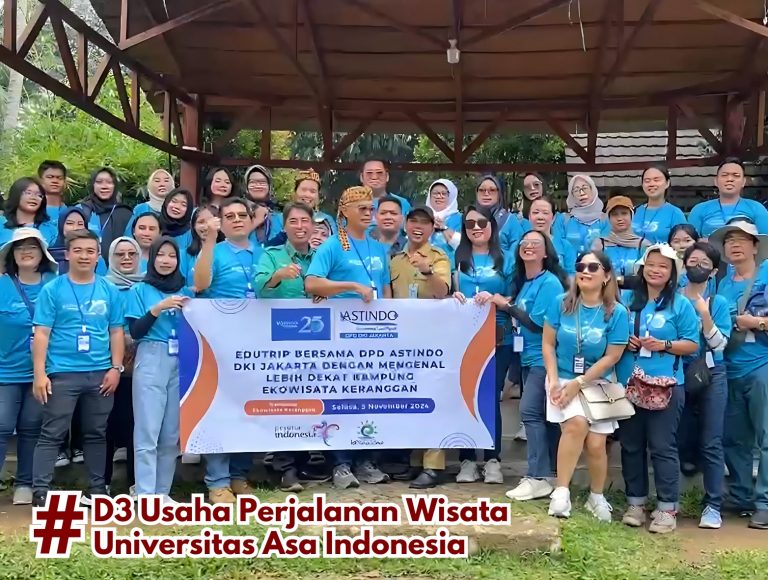 Mahasiswa ASAINDO bersama ASTINDO DPD Jakarta Merayakan HUT ASTINDO ke-25 di Desa Ekowisata Keranggan Tangerang Selatan