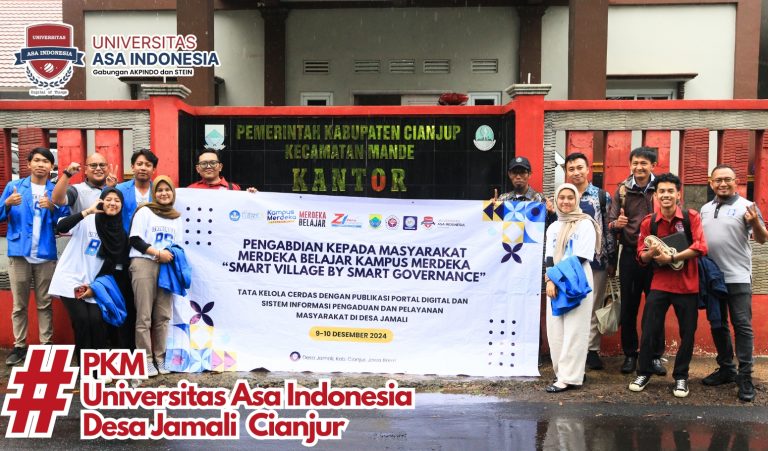 Universitas ASA Indonesia Bersama Universitas BSI dan Universitas Gunadarma Laksanakan PKM Smart Village di Desa Jamali, Cianjur