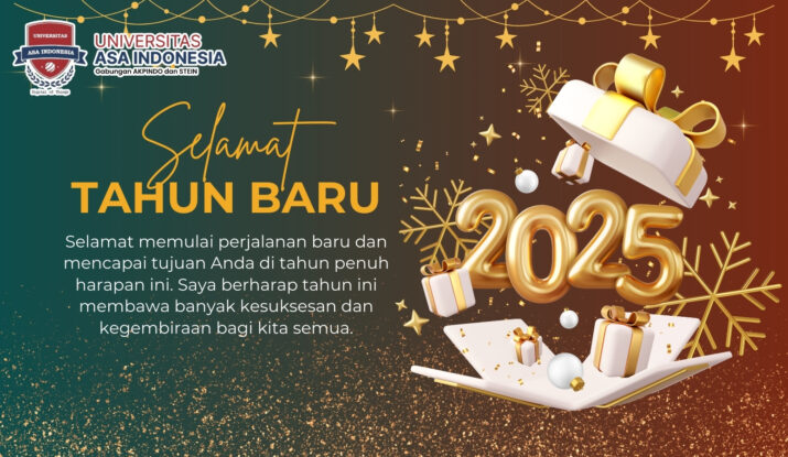 ucapan Selamat Tahun Baru 2025 dari Universitas ASA Indonesia